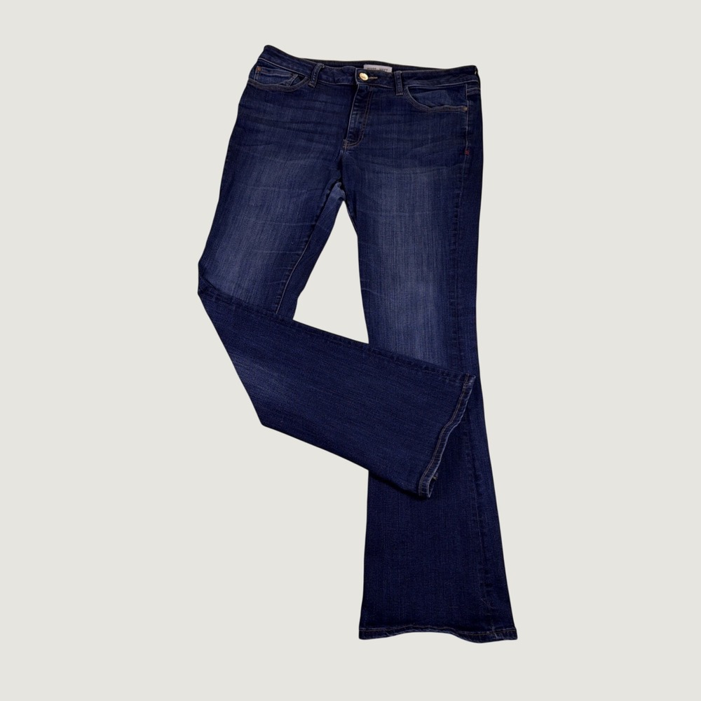 Warp + Weft PDX Portland Bootcut Women's Jeans 12/31 Blue  Wash Stretch Denim